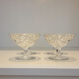 Set Of 4 Vintage Fostoria Sherbet Dishes